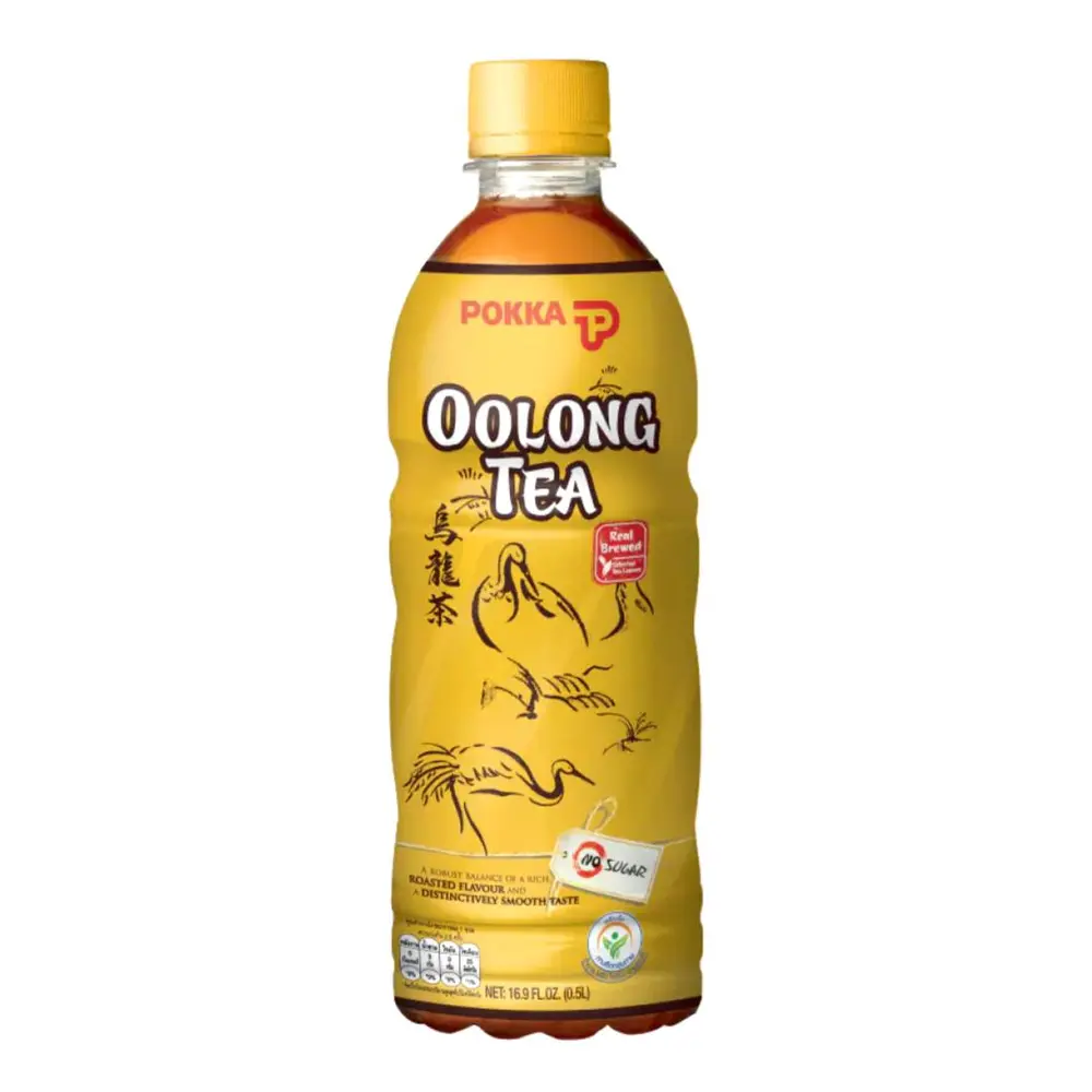 Trà Ô Long Không Đường, Oolong Tea, No Sugar, 16.9 fl oz (500ml) - POKKA