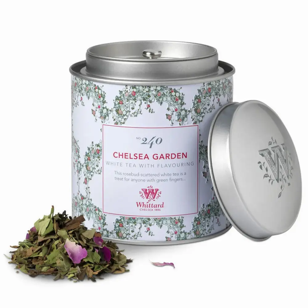 Trà Trắng, Chelsea Garden No. 240, White Tea with Flavouring, Loose Tea Caddy, 1.8 oz (50g) - WHITTARD