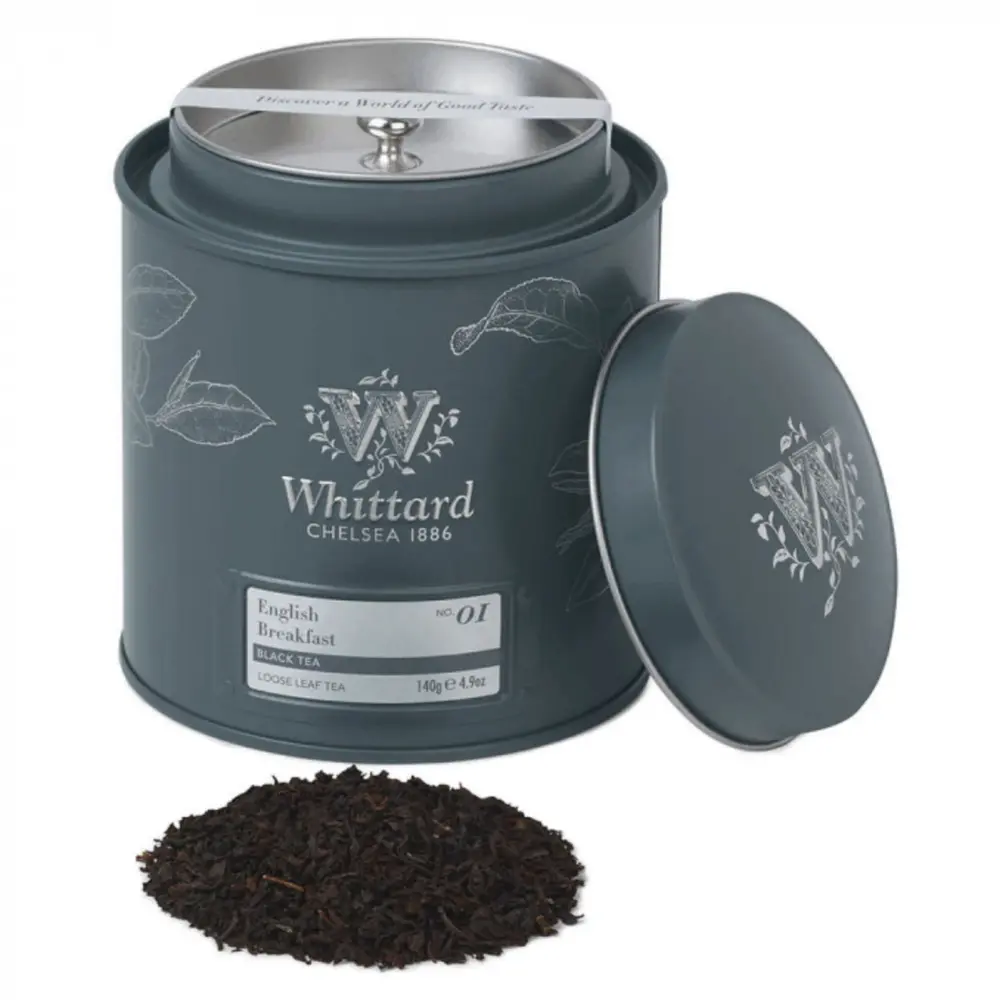 Trà Buổi Sáng Anh Quốc, English Breakfast No. 01, Black Tea, Loose Tea Caddy, 4.9 oz (140g) - WHITTARD