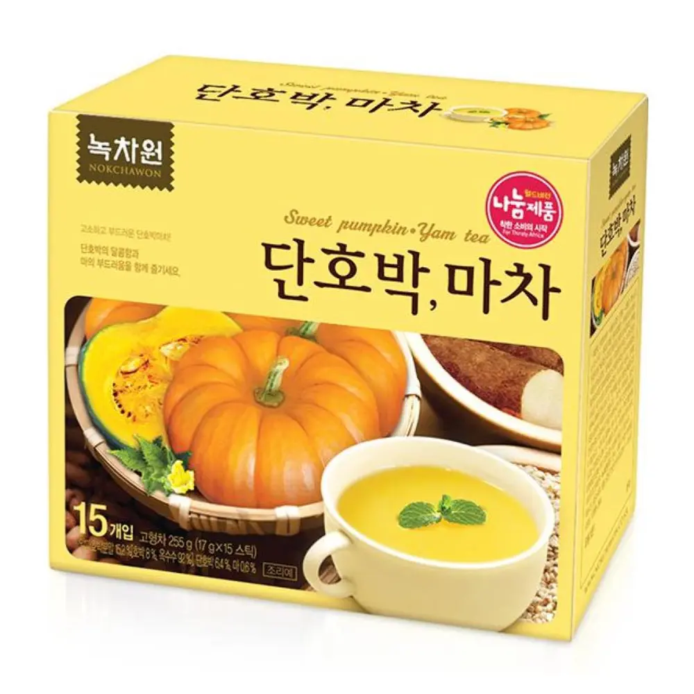 Trà Bí Đỏ Củ Mài, Sweet Pumpkin & Yam Tea, 15 Gói (255g) - NOKCHAWON