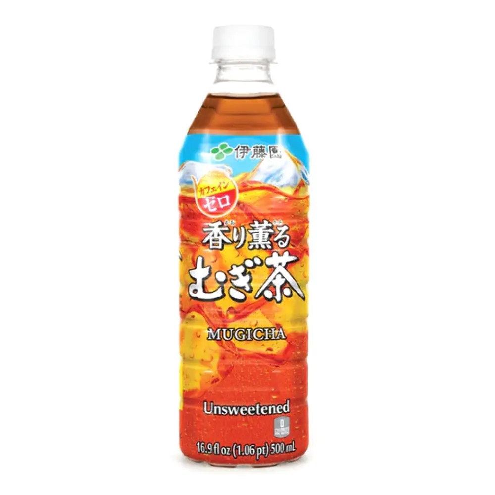 Trà Lúa Mạch Mugicha Không Đường, Unsweetened Barley Tea, 16.9 fl oz (500ml) - ITO EN