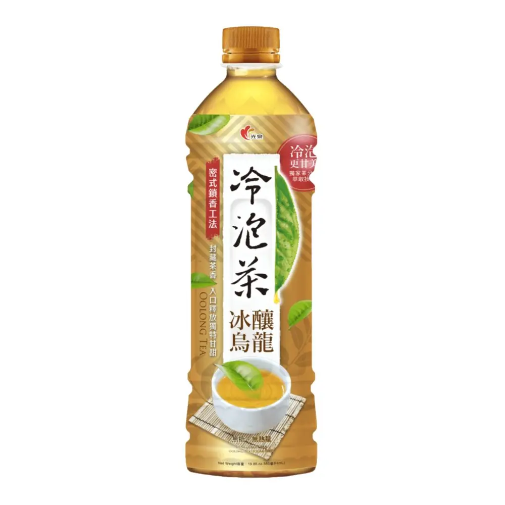 Trà Ô Long Không Đường, Oolong Tea, Sugar Free (585ml) - KUANG CHUAN