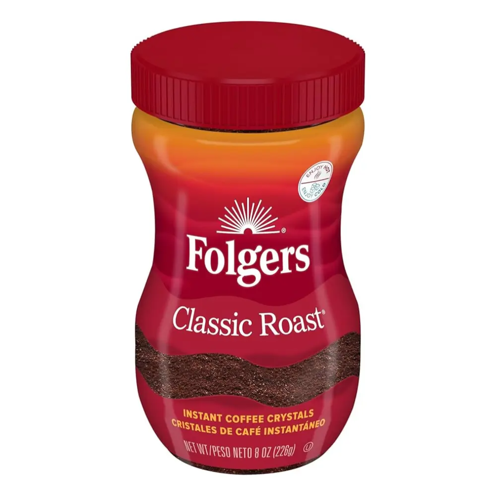Bột Cà Phê Hòa Tan, Classic Roast, Instant Coffee Crystals, 8 oz (226g) - FOLGERS