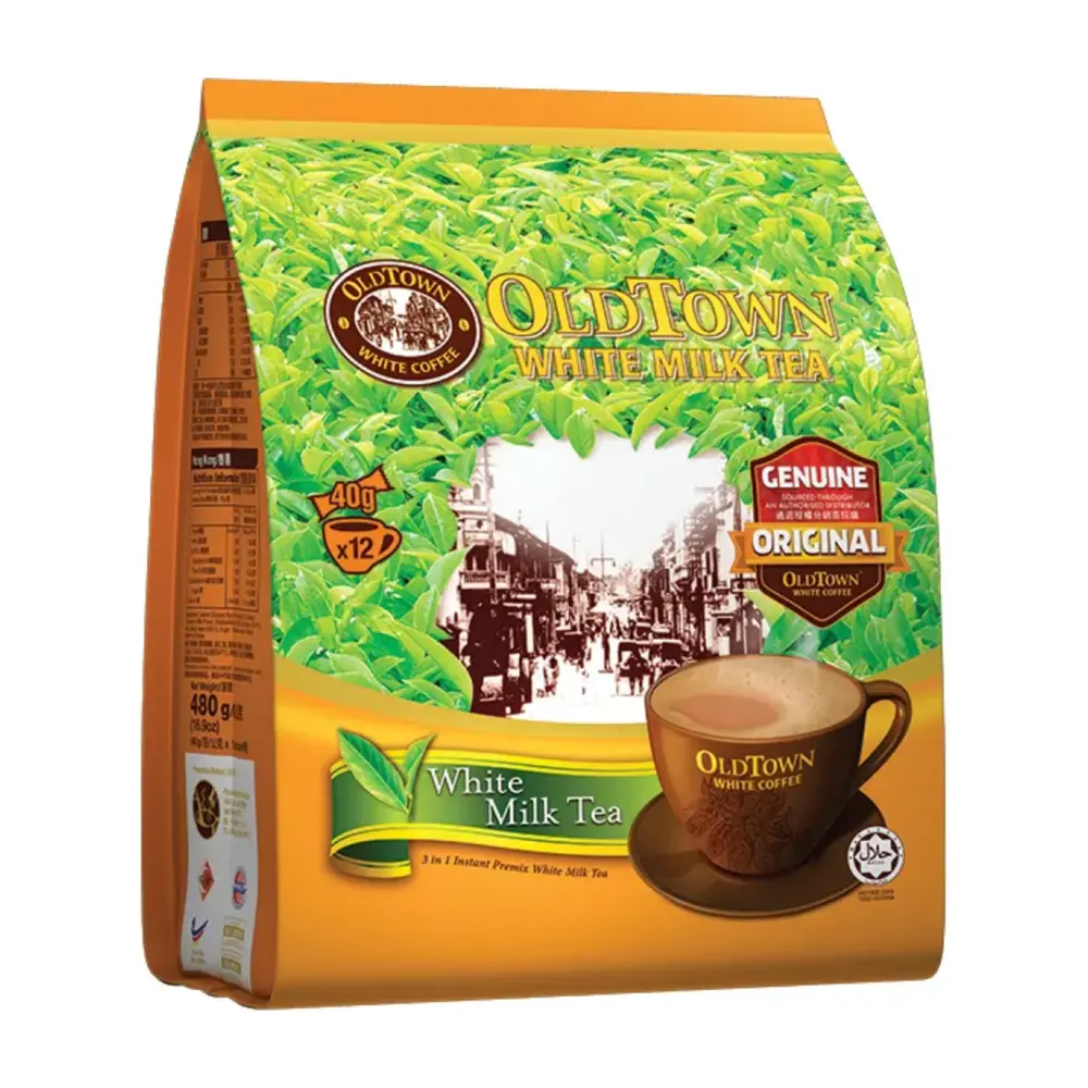 Trà Sữa Trắng, White Milk Tea, 12 Gói (480g) - OLDTOWN WHITE COFFEE