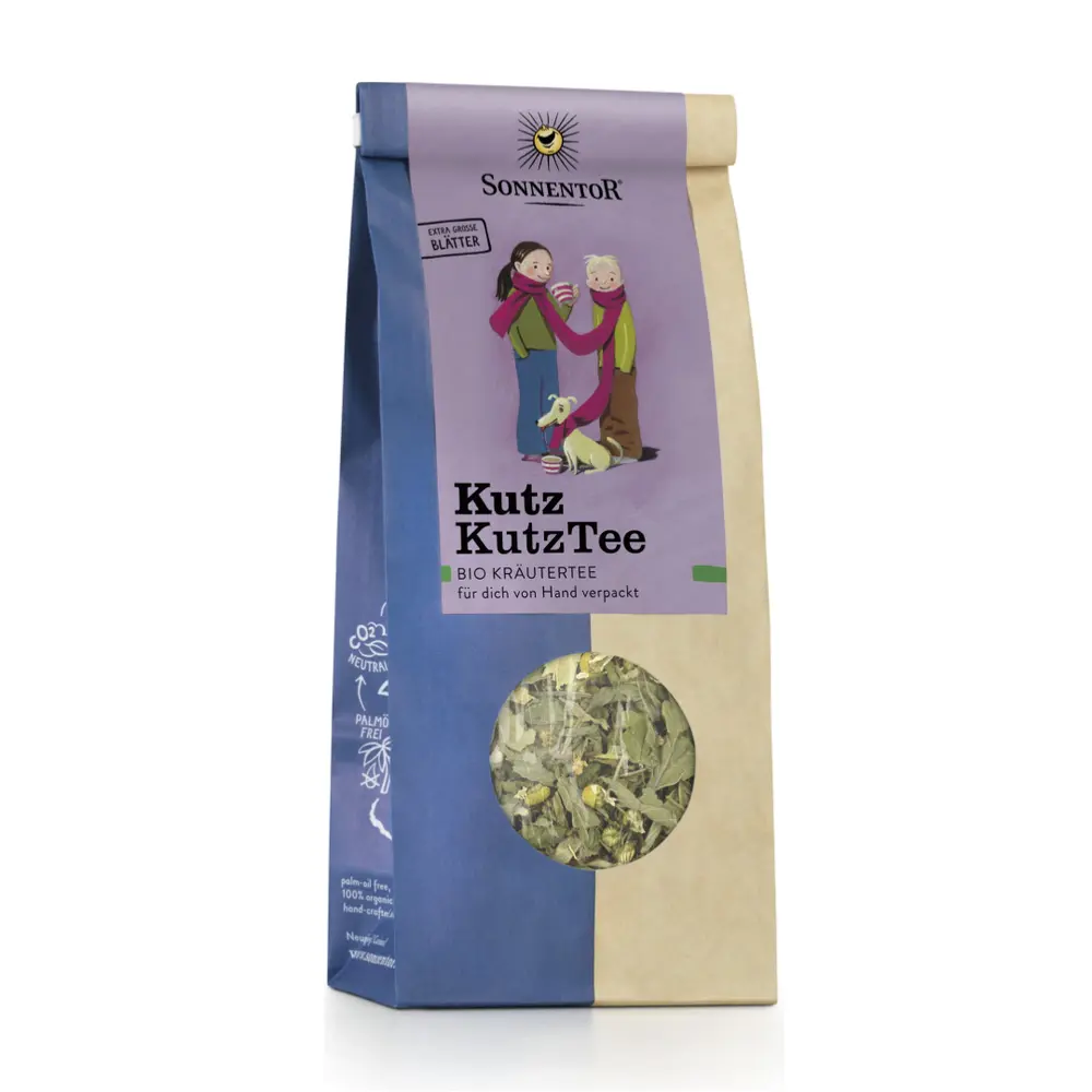 Trà Bạc Hà Hoa Cúc Hữu Cơ, Kutz Kutz Tee, Organic Peppermint & Chamomile Tea, Loose Tea Leaf (50g) - SONNENTOR