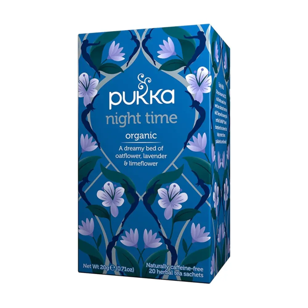 Trà Thảo Mộc Ban Đêm Hữu Cơ, Organic Night Time, 20 Gói, 0.71 oz (20g) - PUKKA