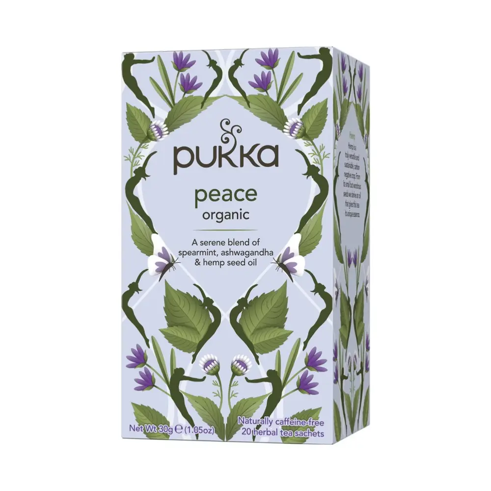 Trà Thảo Mộc An Nhiên Hữu Cơ, Organic Peace, 20 Gói, 1.05 oz (30g) - PUKKA