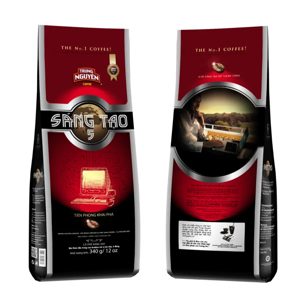Cà Phê Rang Xay Sáng Tạo 5, Arabica Ground Coffee, 12 oz (340g) - TRUNG NGUYEN