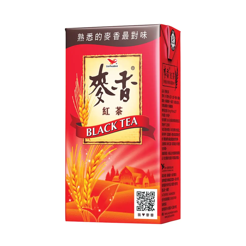 Hồng Trà Lúa Mì, Black Tea (375ml) - UNI-PRESIDENT