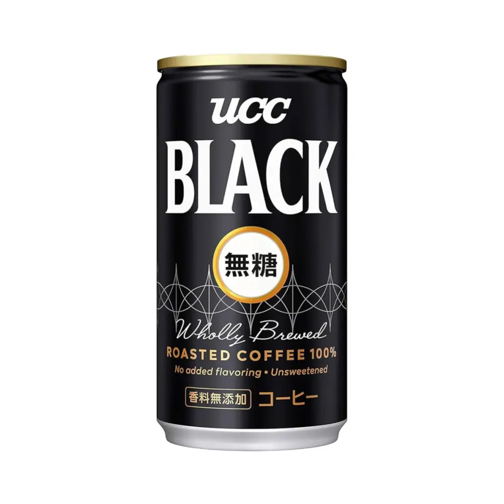 Cà Phê Đen Không Đường, Black Roasted Coffee 100%, Unsweetened (185g) - UCC