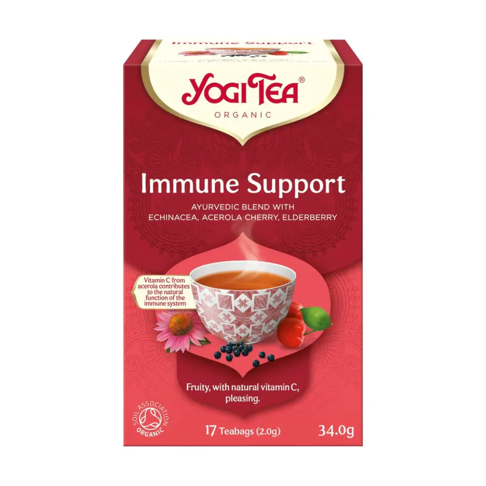 Trà Thảo Mộc Hữu Cơ Tăng Đề Kháng, Organic Immune Support Tea, 17 Túi Trà (34g) - YOGI TEA