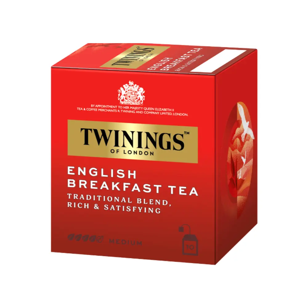 Trà Anh Buổi Sáng, English Breakfast Tea, Traditional Blend, 10 Túi Trà (20g) - TWININGS