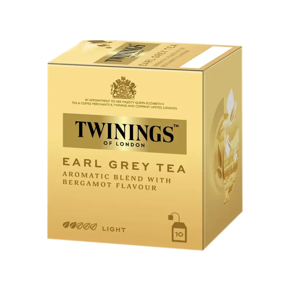 Trà Đen Bá Tước, Earl Grey Tea, Aromatic Blend with Bergamot Flavour, 10 Túi Trà (20g) - TWININGS