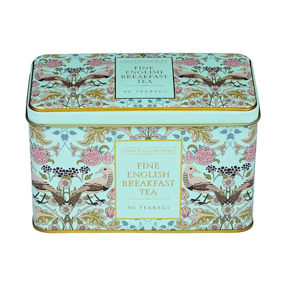 Trà Anh Buổi Sáng (Xanh Lá), Fine English Breakfast Tea, The Song Thrush & Berries, 40 Túi Trà (80g) - NEW ENGLISH TEAS