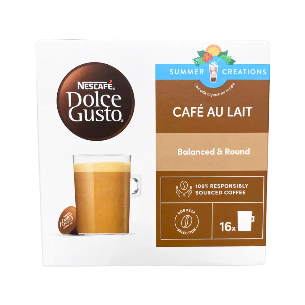 Cà Phê Viên Nén, Dolce Gusto, Cafe au Lait, 16 Ly (160g) - NESCAFE