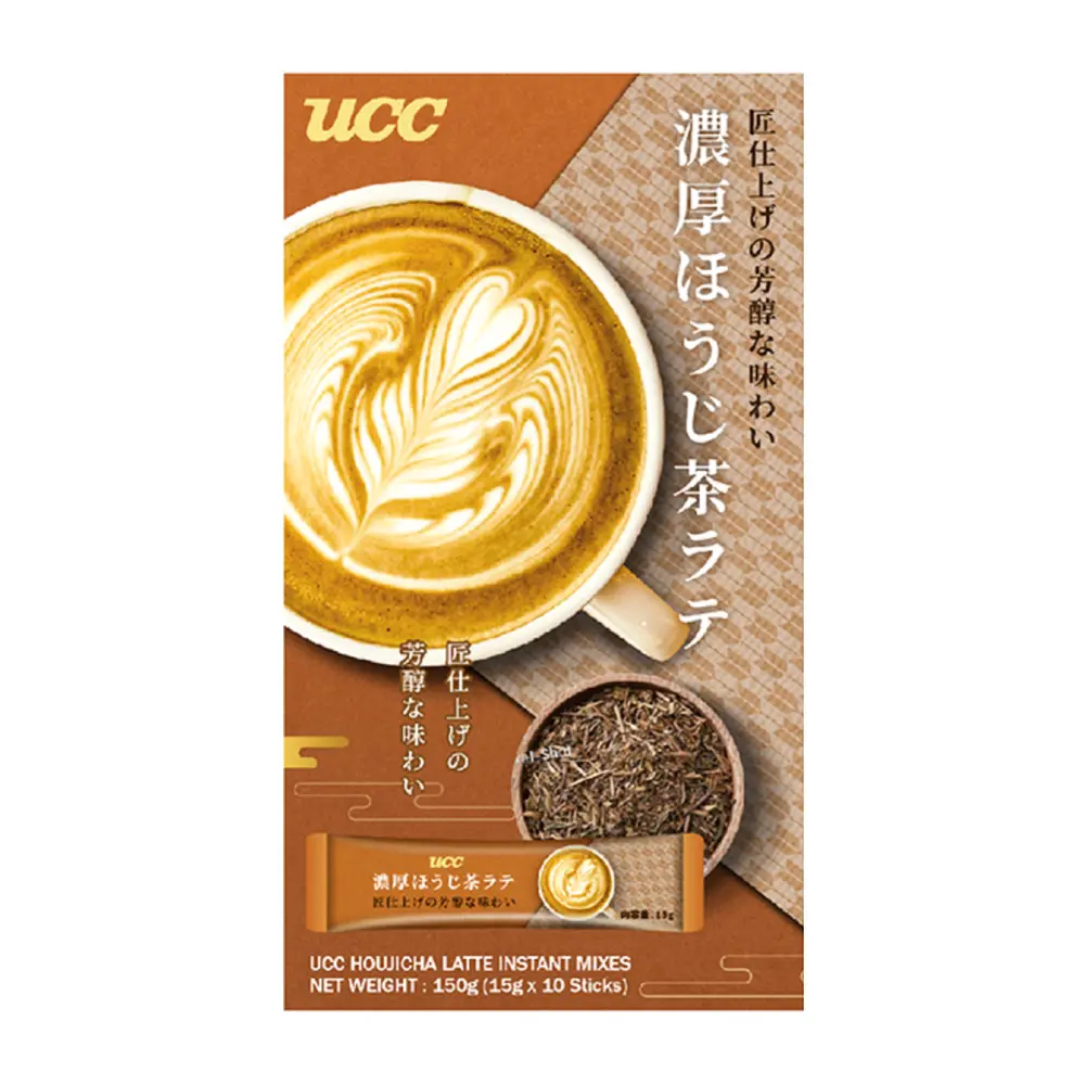 Bột Trà Rang, Hojicha Latte Instant Mixes, 10 Gói (150g) - UCC