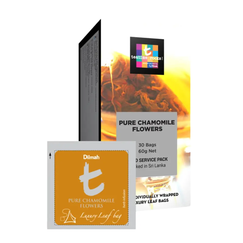 Trà Thảo Mộc Hoa Cúc, T Sachet Pure Chamomile Flowers, 30 Túi Trà, 2.12 oz (60g) - DILMAH