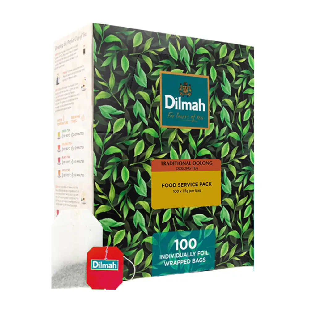 Trà Ô Long Truyền Thống, Traditional Oolong Tea, 100 Túi Trà (200g) - DILMAH
