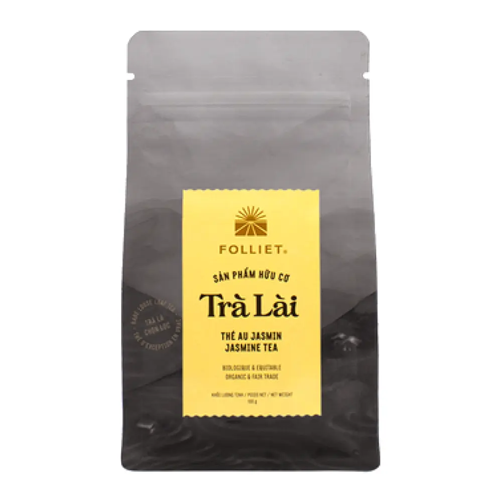 Trà Lài Hữu Cơ, Jasmin Tea, Organic & Fair Trade (100g) - FOLLIET