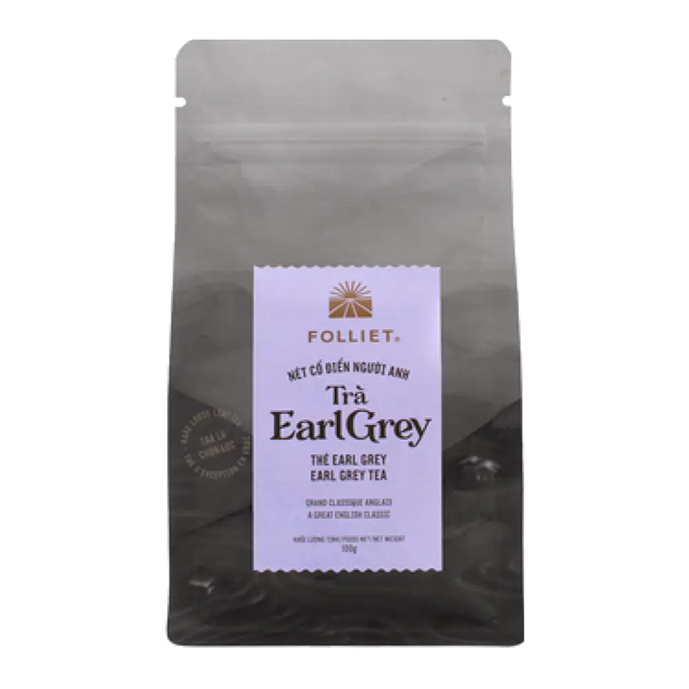 Trà Bá Tước Nét Cổ Điển Người Anh, Earl Grey Tea, A Great English Classic (100g) - FOLLIET