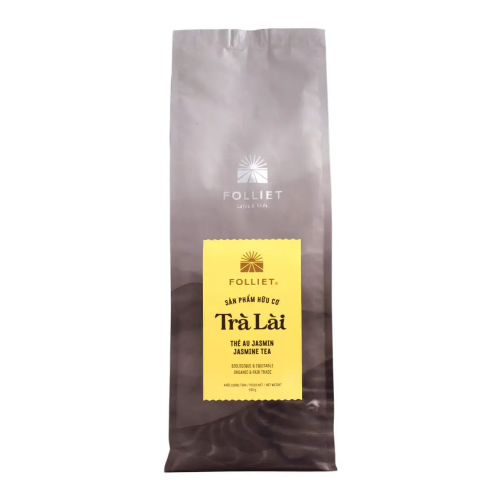Trà Lài Hữu Cơ, Jasmin Tea, Organic & Fair Trade (500g) - FOLLIET