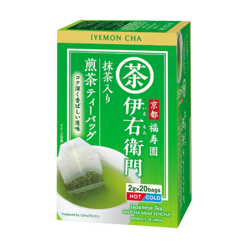 Trà Xanh, Iyemon Cha, Japanese Tea Matcha Blend Sencha, 20 Túi Lọc (40g) - FUKUJUEN