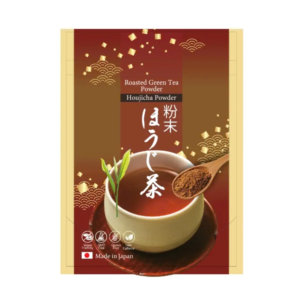 Bột Trà Xanh Rang, Houjicha Powder, Roasted Green Tea Powder (50g) - KANES
