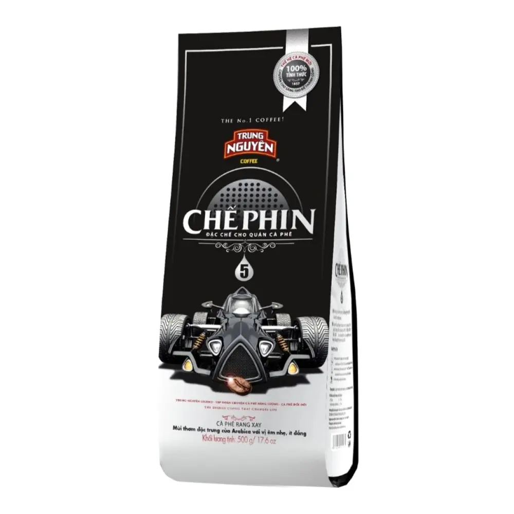 Cà Phê Rang Xay Chế Phin 5, Arabica Ground Coffee (500g) - TRUNG NGUYEN
