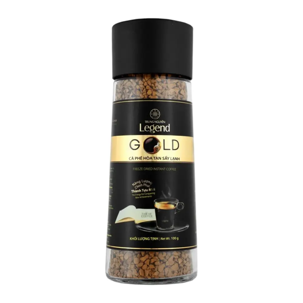 Cà Phê Hòa Tan Sấy Lạnh, Gold, Freeze Dried Instant Coffee (100g) - TRUNG NGUYEN