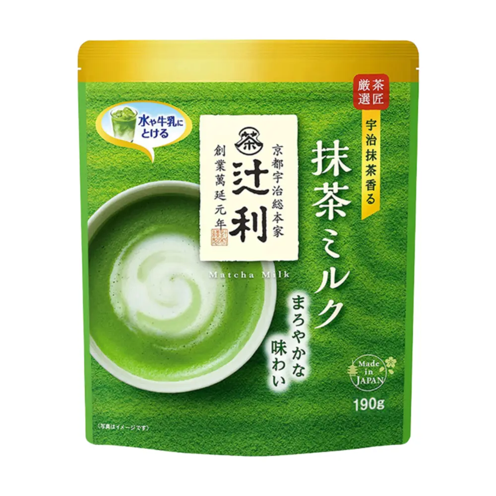 Bột Matcha Sữa, Kyoto Uji Matcha Milk, Mild Taste (190g) - KATAOKA