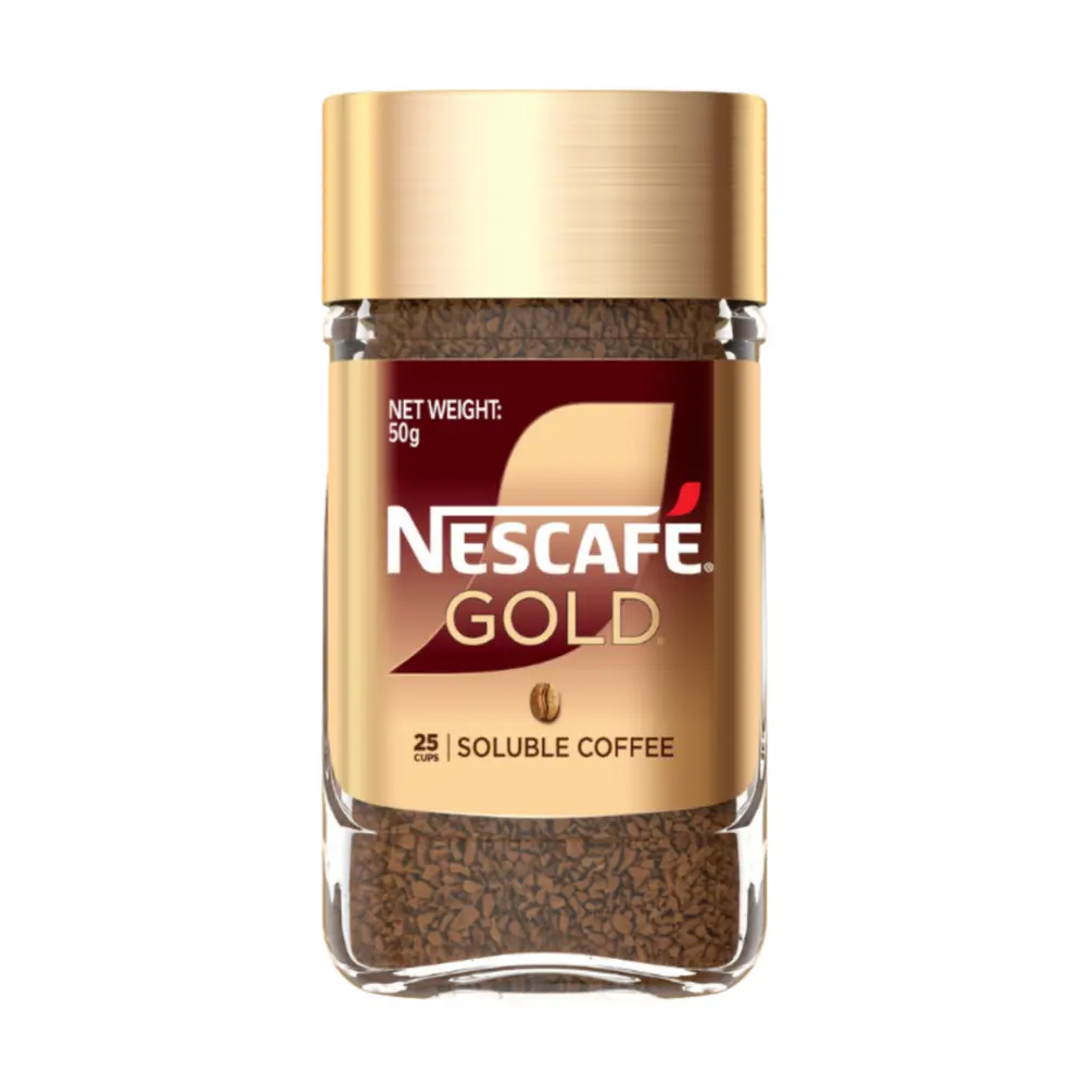 Cà Phê Hòa Tan, Gold, Soluble Coffee, 25 Ly (50g) - NESCAFE