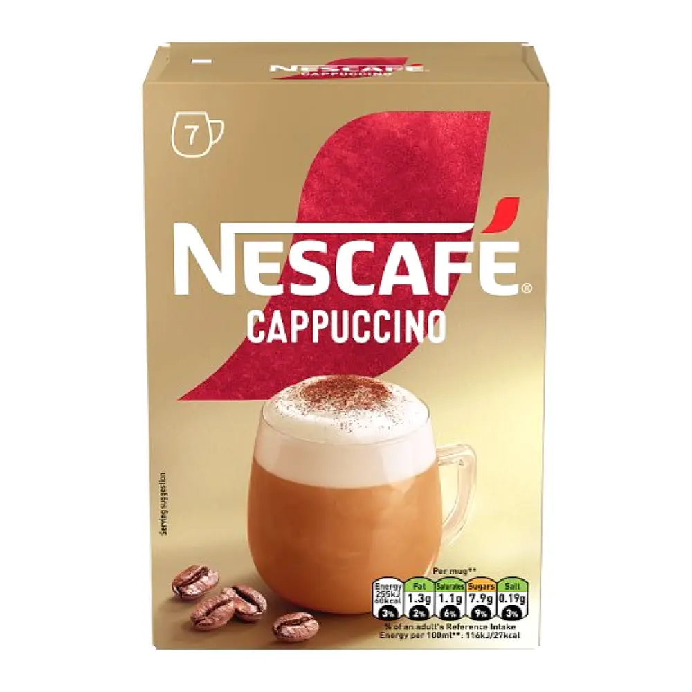 Cà Phê Hòa Tan, Instant Coffee Beverage, Cappuccino, 7 Ly (108.5g) - NESCAFE