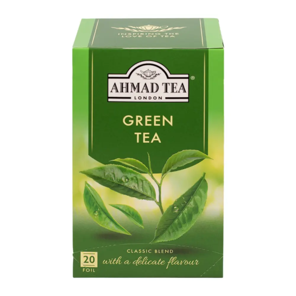 Trà Xanh, Green Tea, 20 Túi Trà (40g) - AHMAD TEA