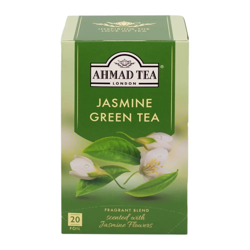 Trà Xanh Hoa Nhài, Jasmine Green Tea, 20 Túi (40g) - AHMAD TEA