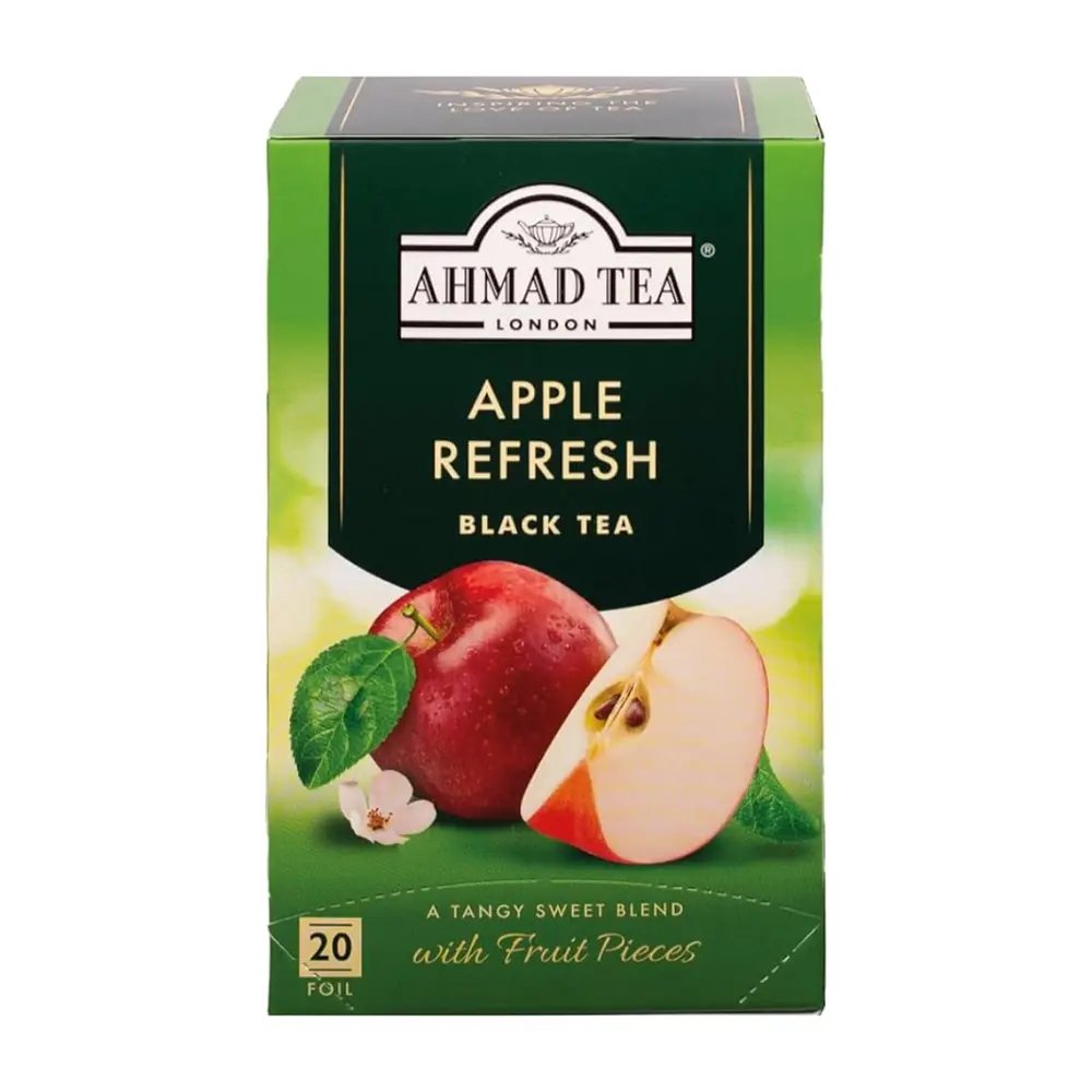 Trà Đen Vị Táo, Apple Refresh Black Tea, 20 Túi (40g) - AHMAD TEA