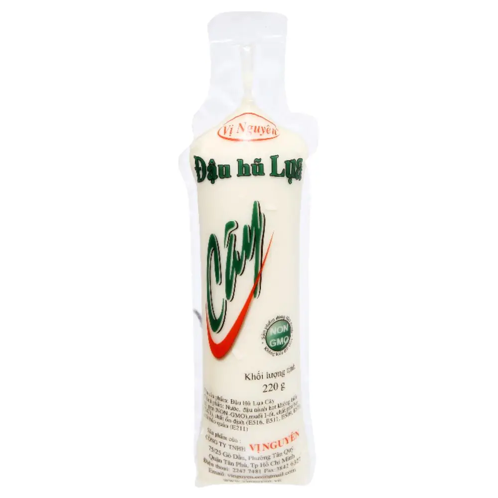 Đậu Hũ Lụa Cây, Silk Tofu Stick (220g) - VI NGUYEN