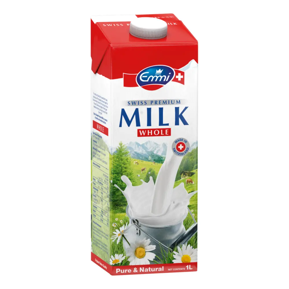Sữa Tươi Nguyên Kem, Swiss Premium Milk, Whole (1L) - EMMI