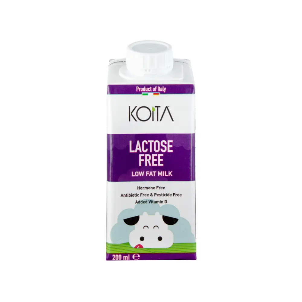 Sữa Bò Ít Béo, Low Fat Milk, Lactose Free (200ml) - KOITA