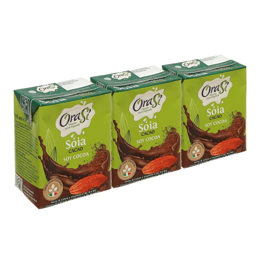 Sữa Đậu Nành Cacao, Soy Drink, Chocolate Flavour, Dairy Free (200ml) - ORASI