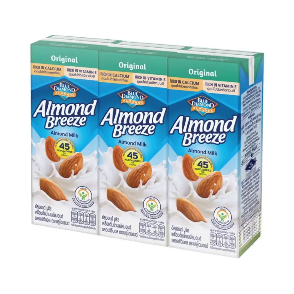Sữa Hạnh Nhân, Almond Breeze, Almond Milk, Original, 3 Hộp (540ml) - BLUE DIAMOND ALMONDS