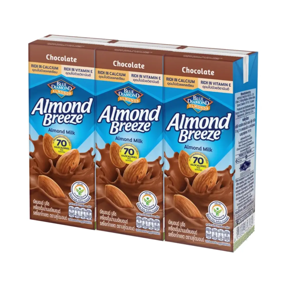 Sữa Hạnh Nhân Socola, Almond Breeze, Almond Milk, Chocolate, 3 Hộp (540ml) - BLUE DIAMOND ALMONDS