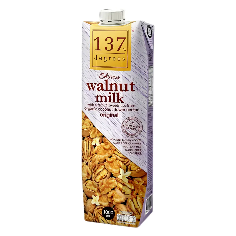Sữa Hạt Óc Chó Mật Dừa, Walnut Milk with Organic Coconut Flower Nectar Original (1000ml) - 137 DEGREES