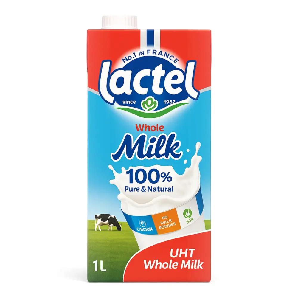 Sữa Bò Nguyên Kem, 100% Cow`s Milk, UHT Whole Milk (1L) - LACTEL