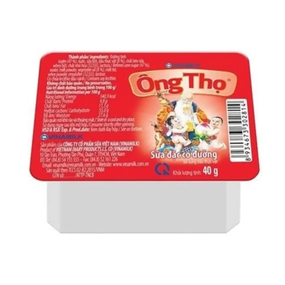 Sữa Đặc Có Đường Ông Thọ Đỏ Dạng Vỉ, Condensed Milk (40g) - VINAMILK