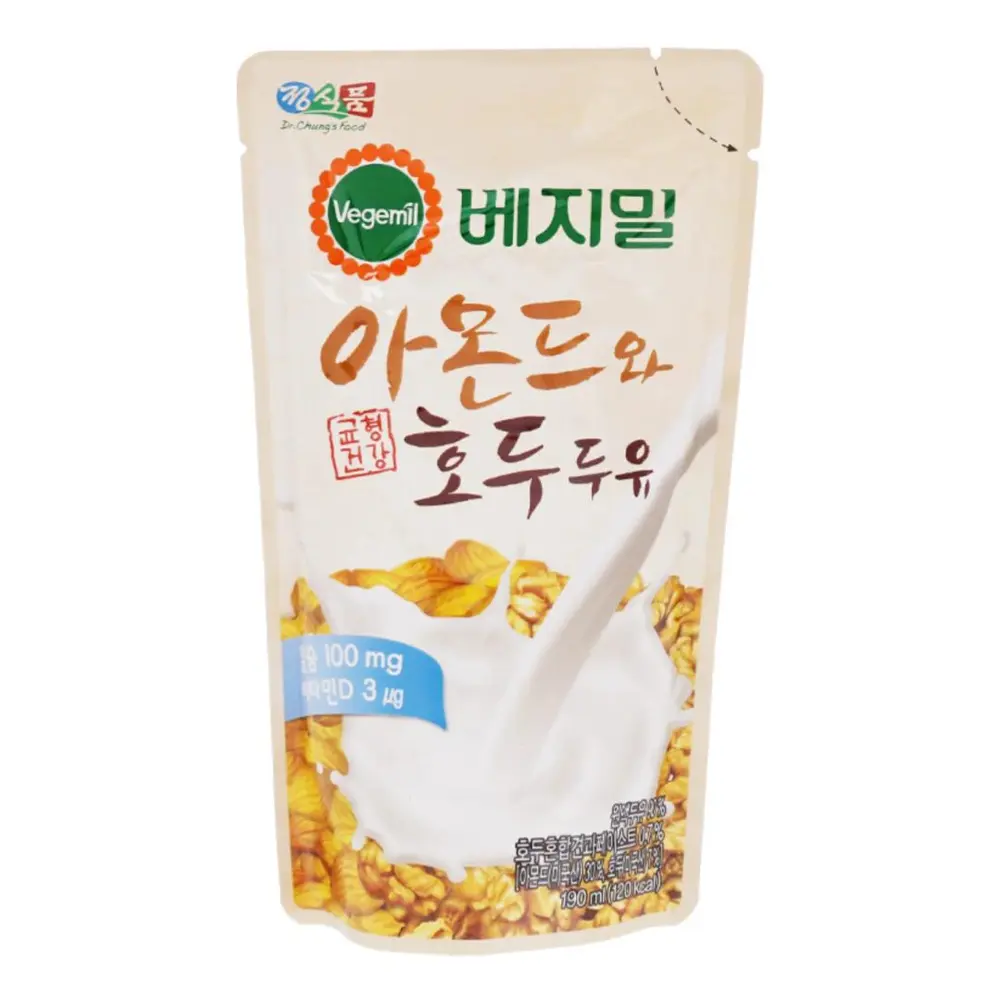 Sữa Óc Chó Hạnh Nhân Vegemil, Walnut & Almond Soy (190ml) - VEGEMIL
