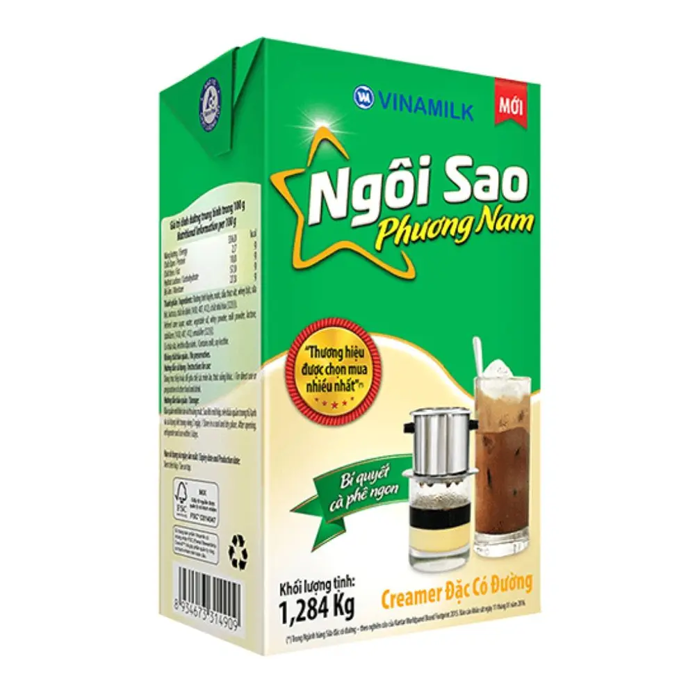 Creamer Đặc Có Đường, Ngôi Sao Phương Nam, Sweetened Condensed Creamer (1.284kg) - VINAMILK