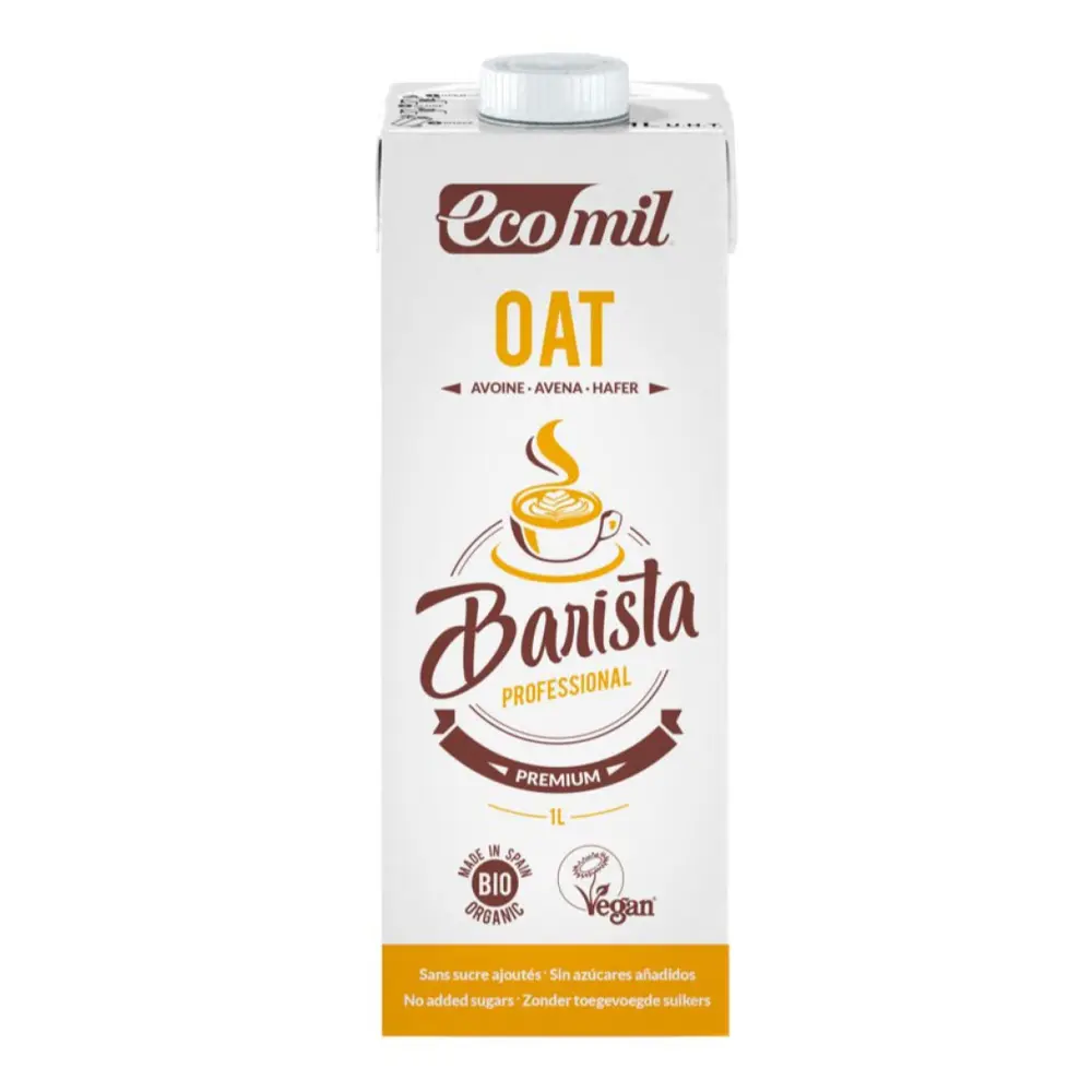 Sữa Yến Mạch Hữu Cơ Cho Pha Chế, Bio Oat Milk, Barista Professional (1L) - ECOMIL