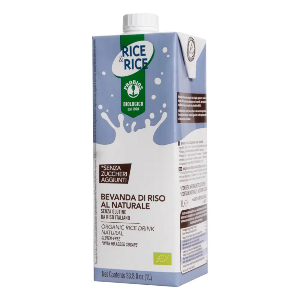 Sữa Gạo Hữu Cơ Không Đường, Rice & Rice, Organic Rice Drink Natural, No Added Sugar, 33.8 fl oz (1L) - PROBIOS