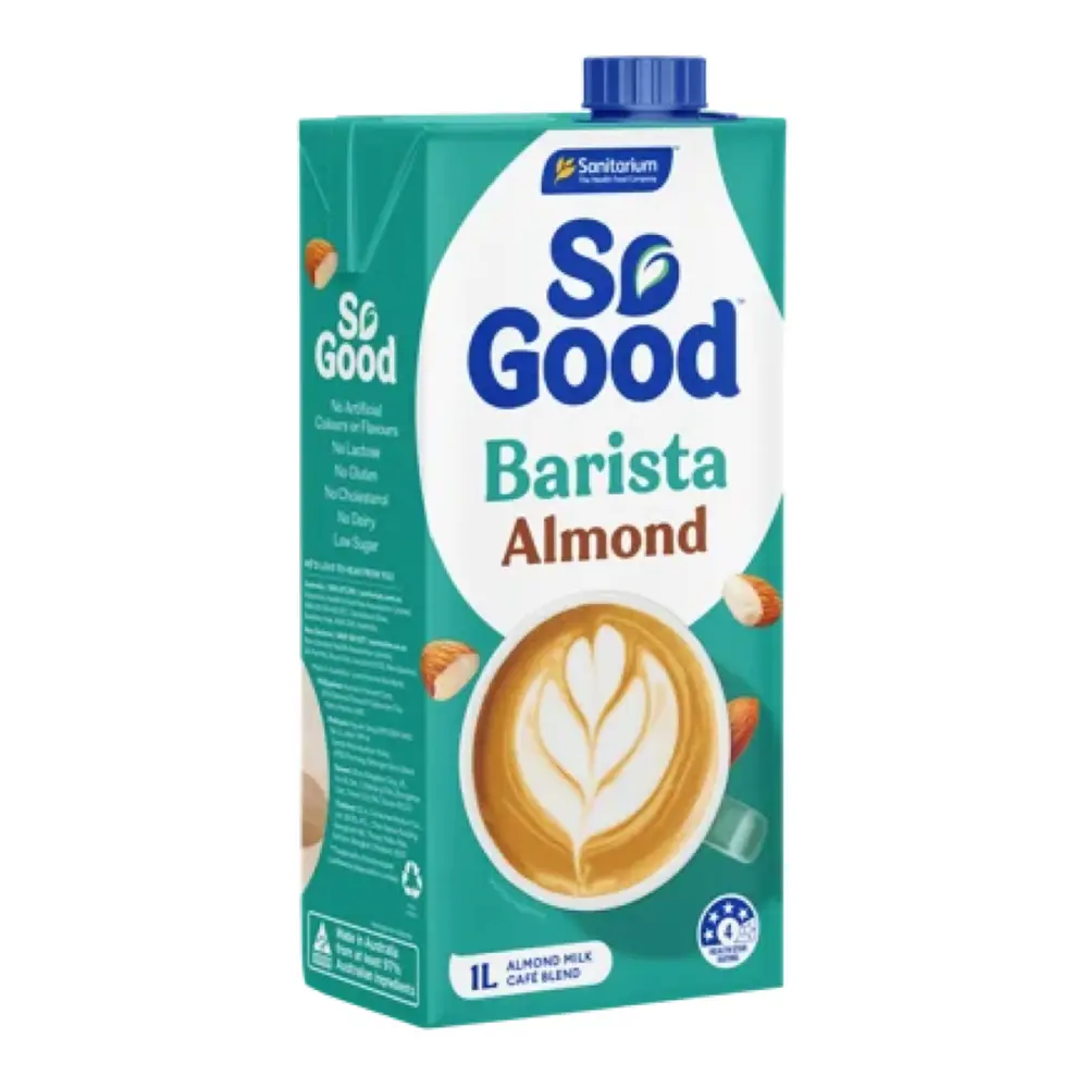 Sữa Hạnh Nhân Cho Pha Chế, So Good, Almond Milk, Barista Edition (1L) - SANITARIUM