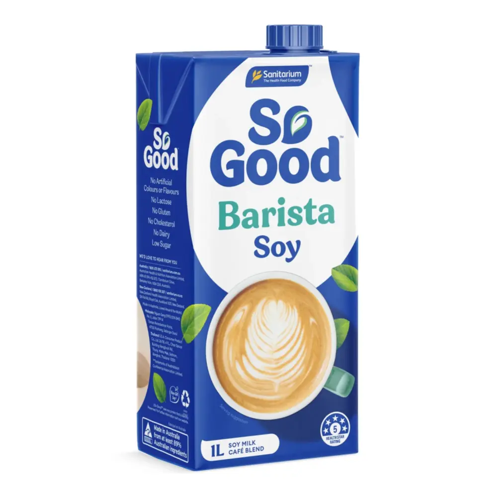 Sữa Đậu Nành Cho Pha Chế, So Good, Soy Milk, Barista Edition (1L) - SANITARIUM